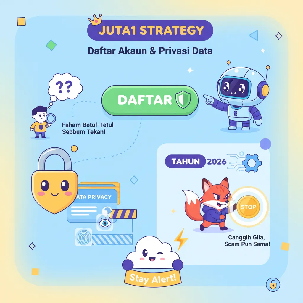 Strategi Juta1: Daftar Akaun dan Privasi Data
