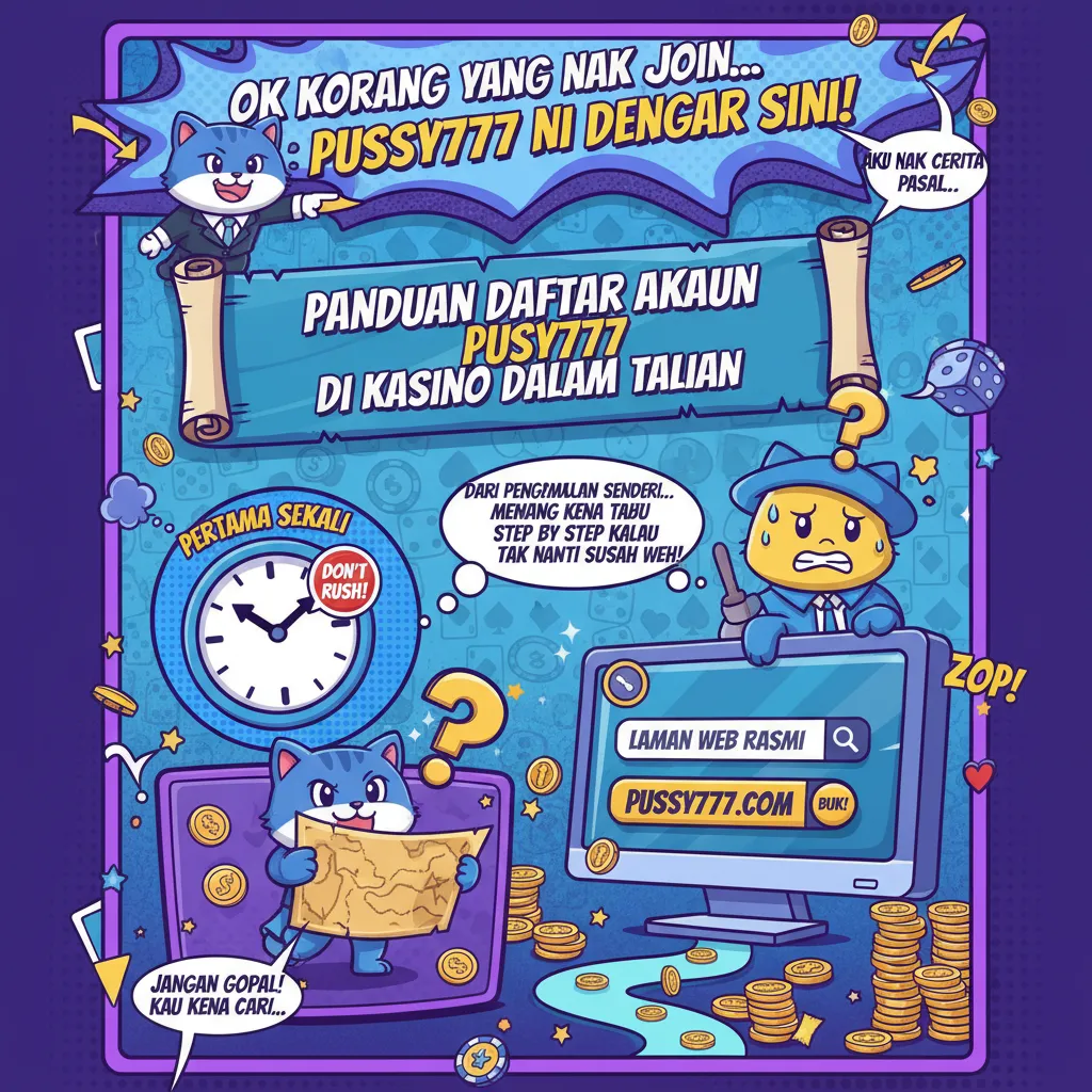 Panduan Daftar Akaun Pussy777 di Kasino Dalam Talian