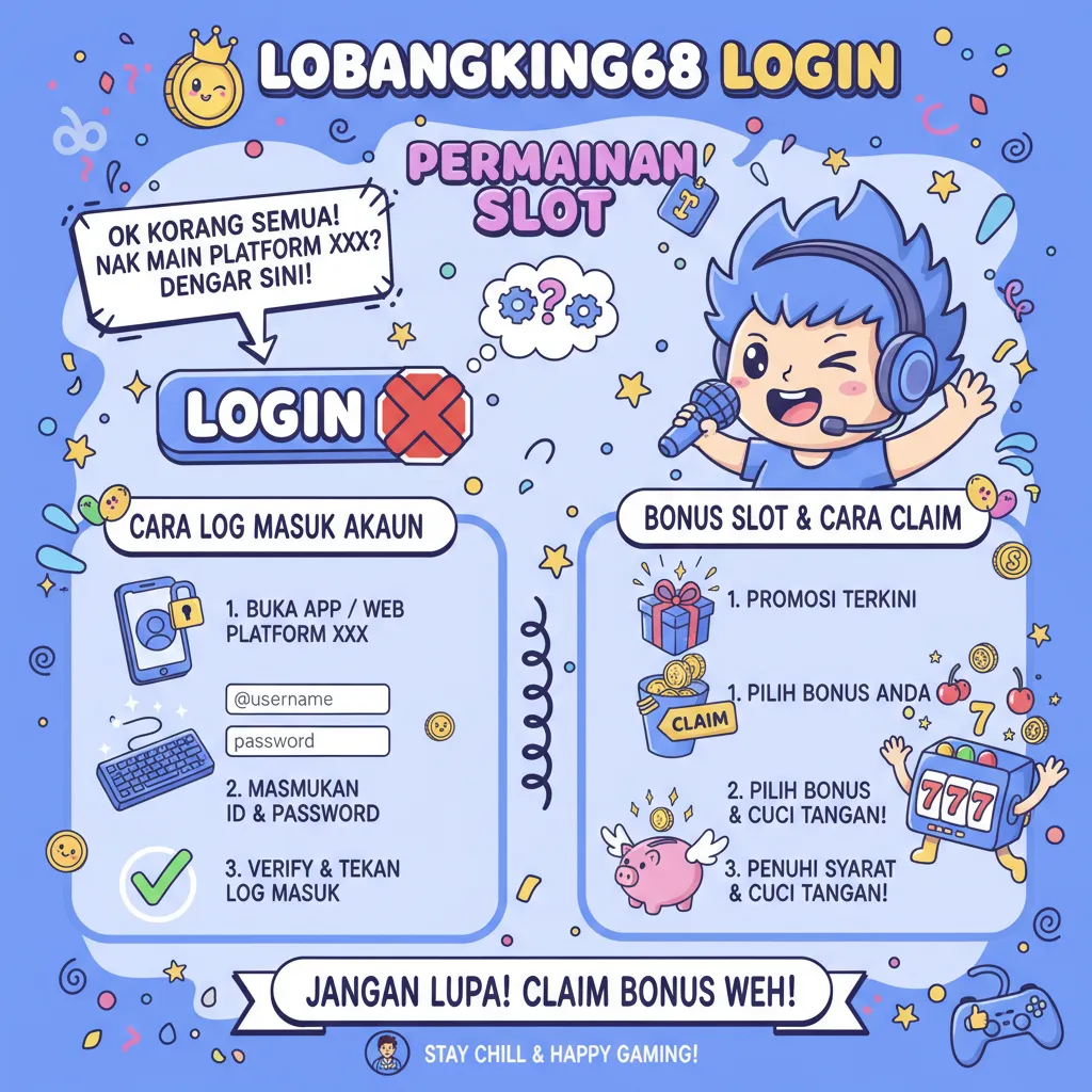 Cara Log Masuk Akaun dan Bonus Slot