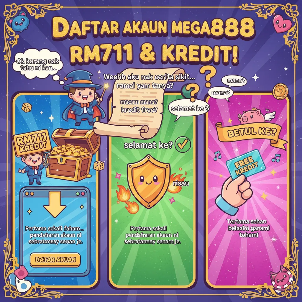 Daftar Akaun Mega888 RM711 & Kredit